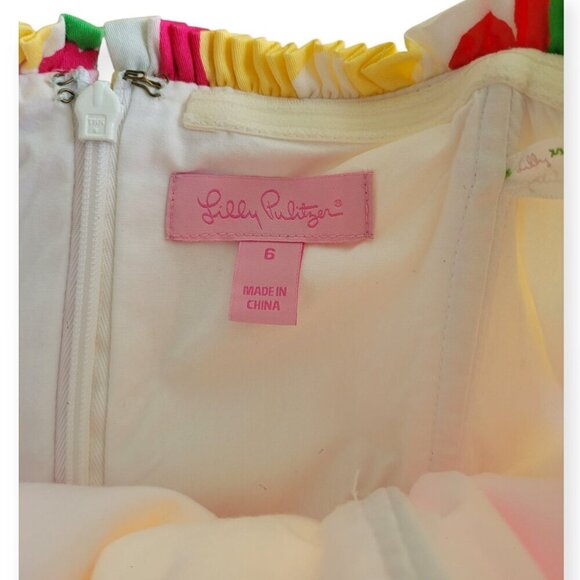 Lavish Lilly's Floral Strapless Cheerful Dress by Lilly Pulitzer size 6 (XS/S) - Picture 12 of 16